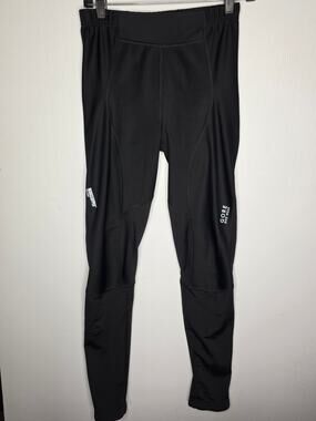 GORE BIKE WEAR Windstopper Soft Shell Cycling Pants Black USA M EU 38 Reflective
